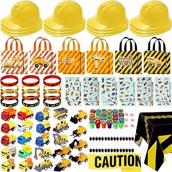 construction themed party supplies and decorations