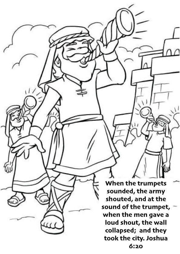 Jericho Coloring Page - Etsy UK | Sunday school coloring pages, Bible ...