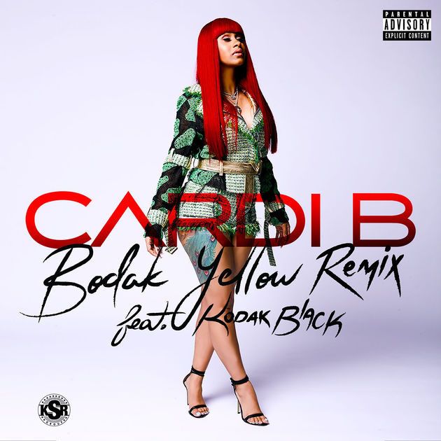 an ad for cardi b's new album called bodak yellow