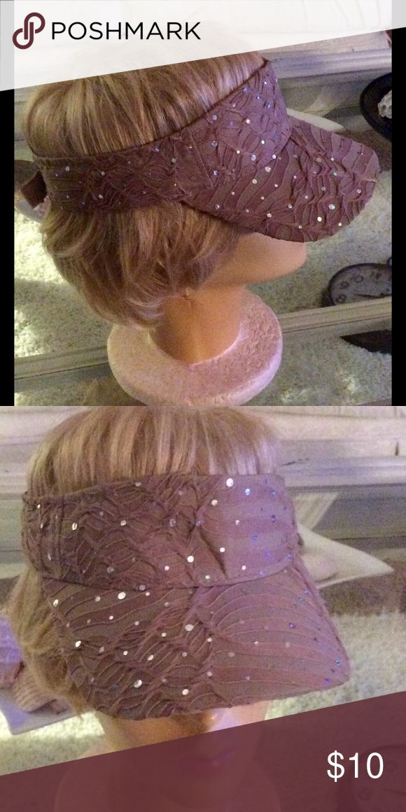 2 Hat/Visors 2 caps/visors 1 blue and 1 taupe with sequins. Accessories Hats Sequins Accessories, Accessories Hats, Hats, Fashion Design, Women Shopping, Fashion Trends, Fashion Tips, Blue, Clothes Design