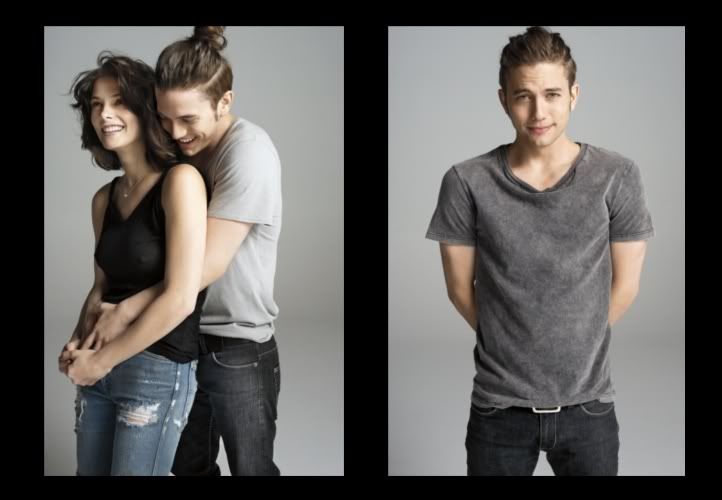 two people are posing for the camera with their arms around each other and one person is hugging