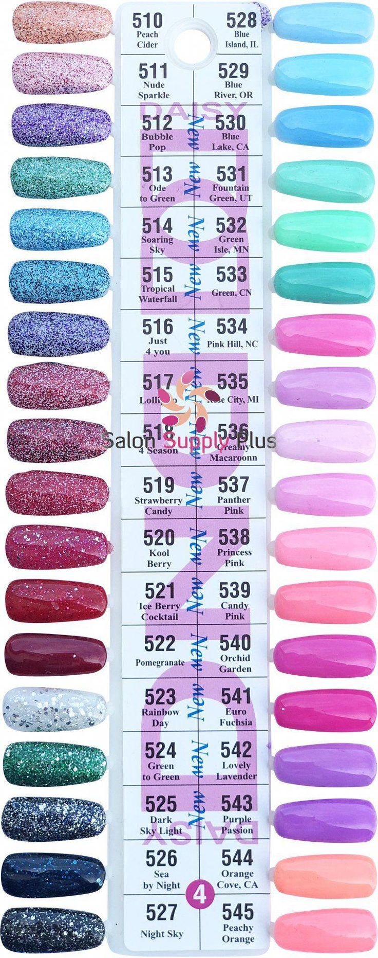 0004 - DND DUO GEL DUO SET - COLOR CHART #4 SET (36 COLORS) #gelpolishcolors Dnd Nail Polish, Fun Summer Nails, Beautiful Nail Polish, Summer Nails Beach, Gel Nail Polish Colors, Gel Colors, Dnd Gel Polish, Gel Nail Colors, Gel Polish Colors