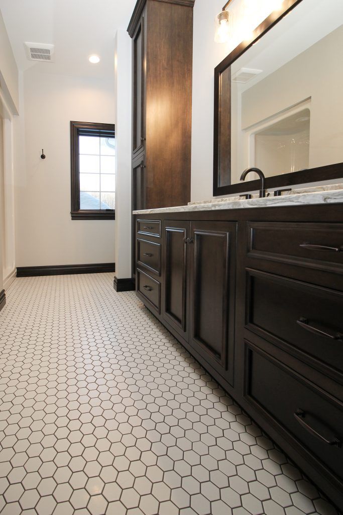 White Hexagon Tile Bathroom Flooring White hexagon tile bathroom