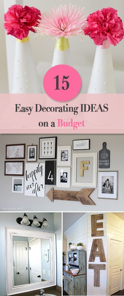 the top ten diy decorating ideas on a budget