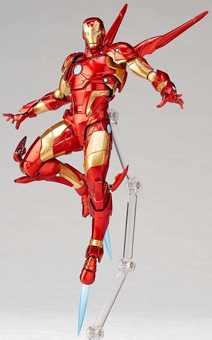 Revoltech Iron Man Action Figure 8 Amazing Yamaguchi, Iron Man Action Figures, Iron Man Art, Action Pose Reference, Marvel Action Figures, Human Figure Drawing, Marvel Toys, Marvel Iron Man, Marvel Films