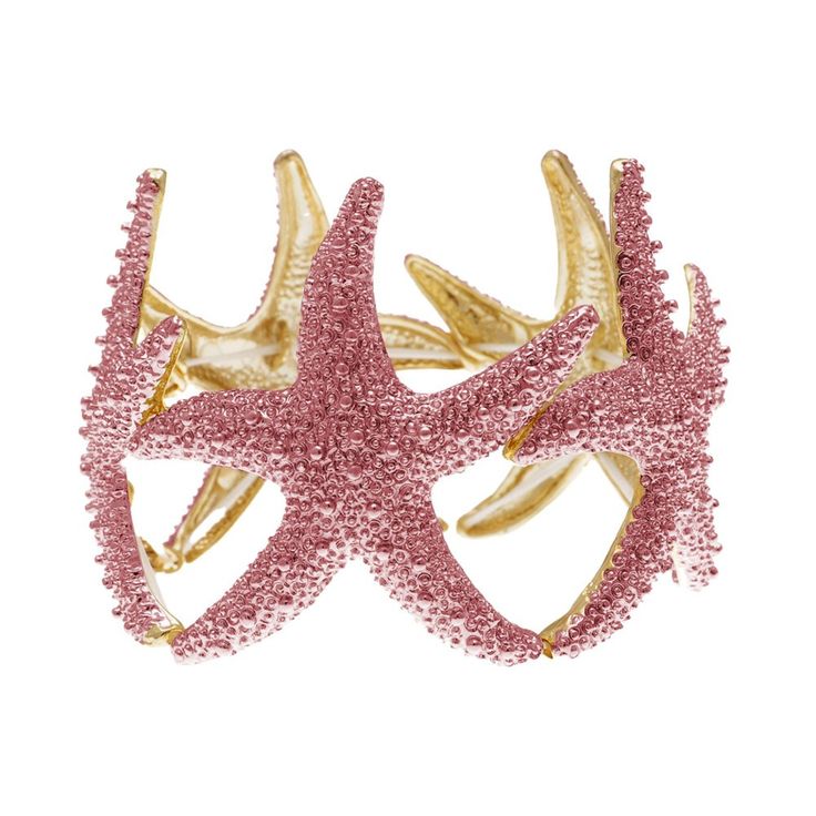 The Anna-Kaci Women's Starfish Design Elastic Cuff Bracelet is a stunning piece of beach-inspired jewelry that adds a touch of coastal charm to your outfit. This unique bracelet features a beautiful starfish design, crafted with intricate details that capture the essence of the sea. The elastic cuff ensures a comfortable and flexible fit, making it easy to wear for any wrist size. Perfect for summer outings, beach vacations, or adding a nautical flair to your everyday look, this bracelet pairs e Pink Jewelry For Vacation And Beach Season, Pink Jewelry For Beach Season Vacation, Pink Jewelry For Beach Season Gift, Pink Beachy Jewelry For Beach Season, Adjustable Pink Jewelry For Holiday, Beachy Pink Jewelry For Vacation, Pink Beach Jewelry For Beach Season, Pink Strand Beachy Jewelry, Pink Summer Bangle Jewelry