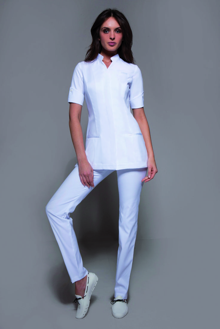 StyleMonarchy Spa Uniforms - Niagara Tunic & Cordoba Pants - Aesthetic & Cosmetics Uniforms - Medical Uniforms - Massage Therapists Uniforms Aesthetician Uniform, Massage Therapist Uniform, Nurse Uniform Design, Nurses Uniform Modern, Spa Clothes, Beauty Therapist Uniform, Clinic Uniform, Barista Outfits, Salon Apparel