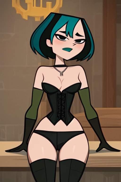 Gwen Tdi Cosplay, Gwen Total Drama Wallpaper, Gwen Tdi Pfp, Gwen Tdi Fan Art, Gwen Pfp Total Drama, Gwen Total Drama Pfp, Iconic Cartoon Pfp, Cartoon Network Pfp, Gwen Total Drama Fanart