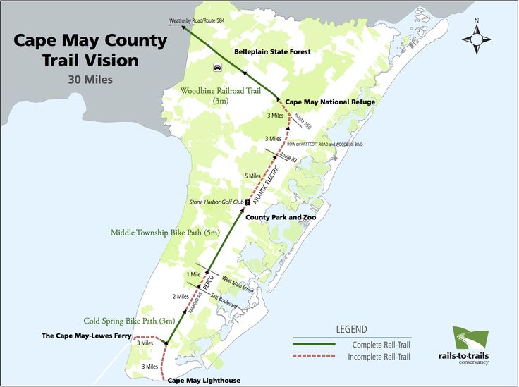 the cape may county trail vision map