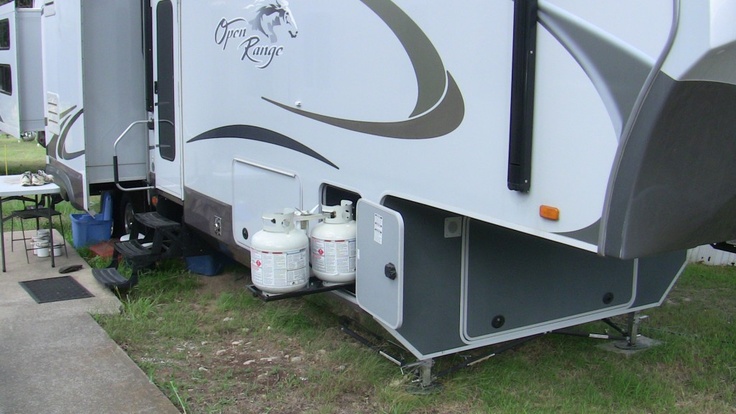 RV Propane Tanks - Fifth Wheel Pictorial Guide | Propane tank, Propane ...