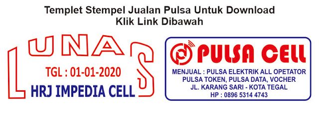 Contoh Stempel Jualan Pulsa Stempel Toko Pulsa Download Contoh Stempel Format Cdr Pdf Brosur Kartun Lucu Desain Logo