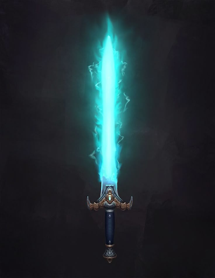 Energy Sword by Sam PetersonConcept of an magic infused sword of energy. Types Of Swords, Fantasy Items, D D Items, Dnd Items, Dragon Knight, Magic Items, Cool Swords, 판타지 아트, World Of Warcraft