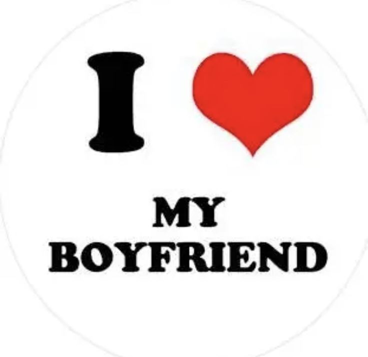 i love my boyfriend sticker with the words,'i love my boyfriend '