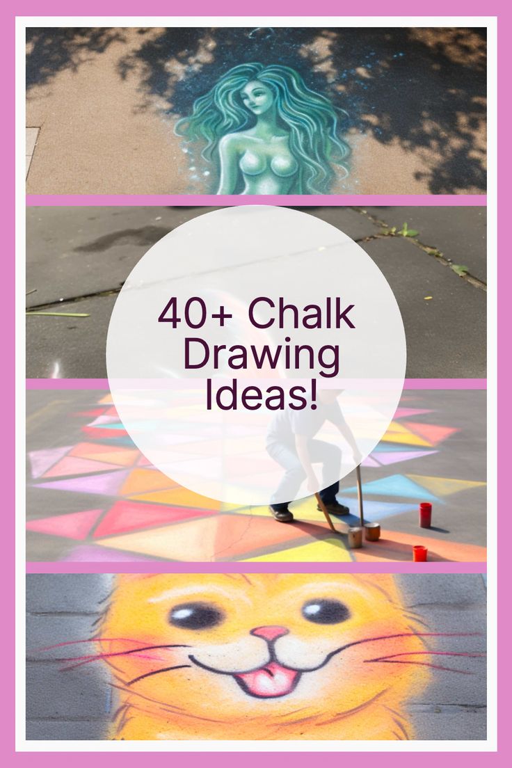 40 Chalk Drawing Ideas: Fun and Creative Designs for All Ages ...