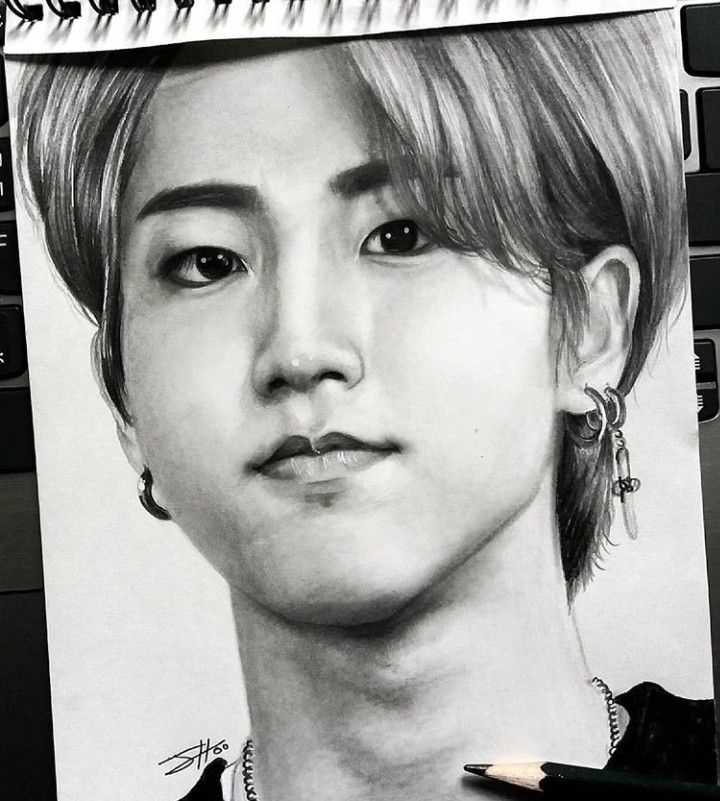 #straykids #skz #hanjisung #kpopfanart Skz Paintings Easy, Skz Eyes Drawing, Han Drawings Skz, Han Jisung Sketch, Skz Drawings Easy, Straykids Drawing, Skz Drawing, Cute Fanart, Skz Fanart