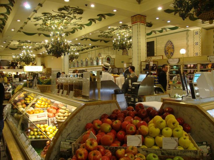 a store filled with lots of different types of fruits and veggies on display