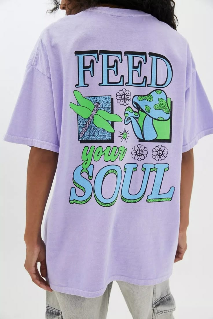 Graphic Shirt Design, Feed Your Soul, Tshirt Design Inspiration, Inspirational Tshirts, Shirt Design Inspiration, Aesthetic Shirts, Graphic Tee Design, Tee Shirt Designs, Streetwear Tshirt