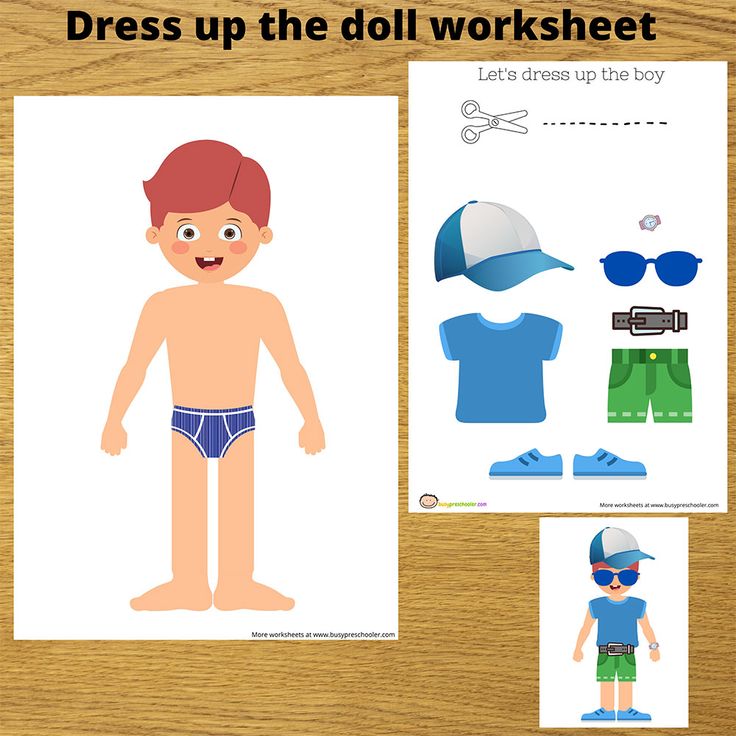 the paper doll is making his own clothes