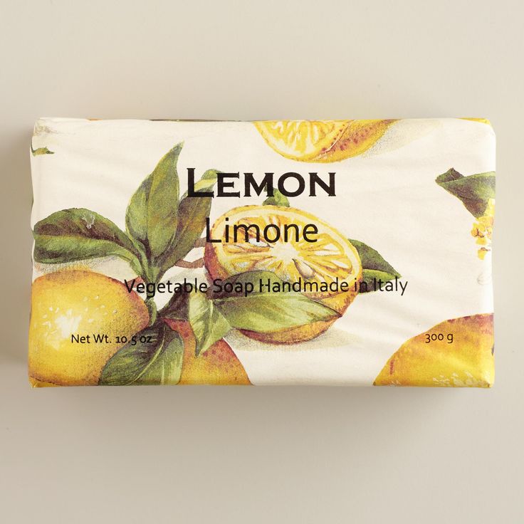 Lemon Organic Italian Vegetable Soap | World Market Lemon Soap Bars, Lemon Soap, Italian Vegetables, Bright Kitchens, Festive Holiday Decor, Shower Time, Soap Packaging, Kids Bath, Soap Bar