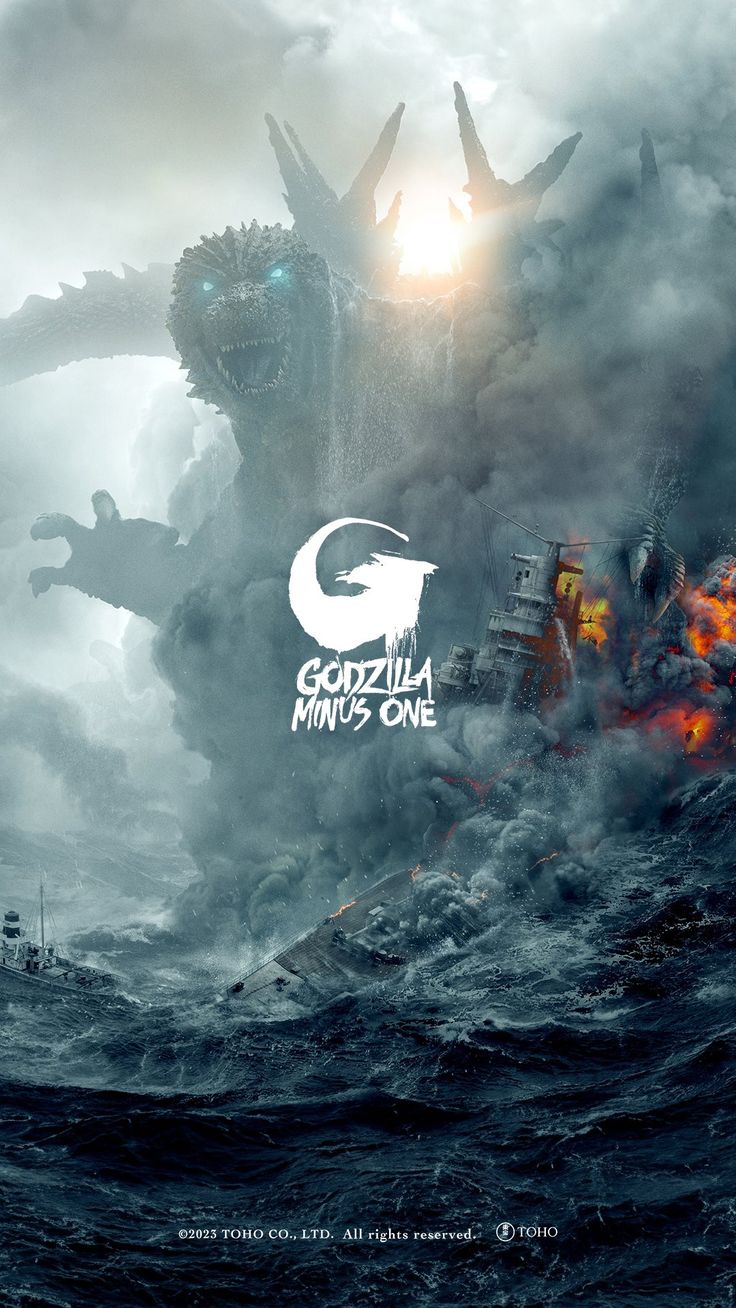 godzilla movie poster with the words godzilla mind's one in front of an ...