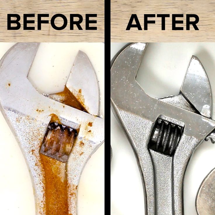 the before and after pictures show how to use wrenches