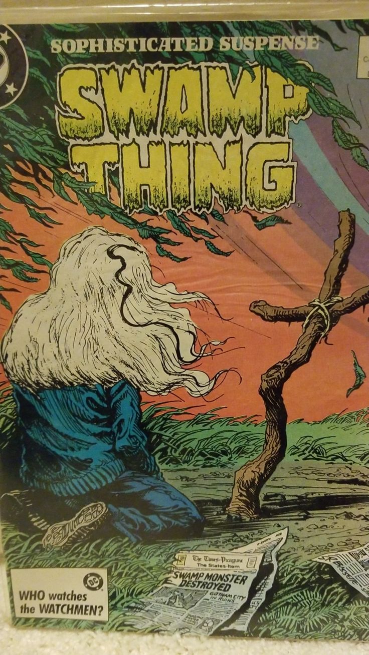 the cover to swamp thing comic book