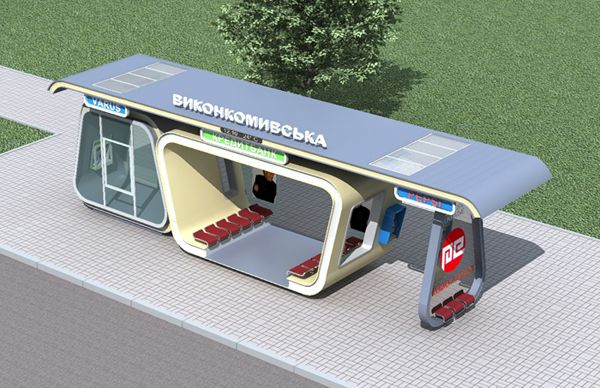 Остановки к ЕВРО 2012 | Bus stop design, Shelter design, Bus shelters