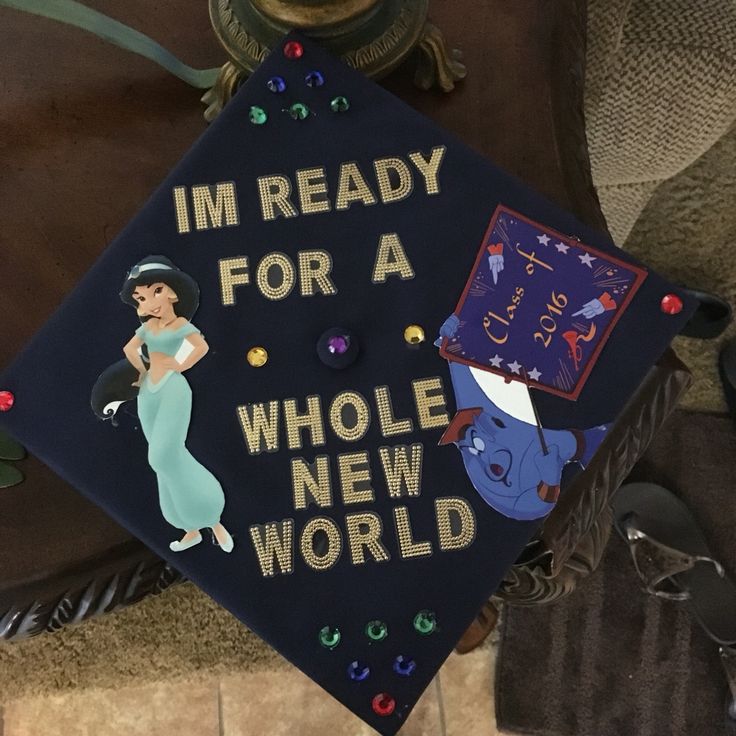 My Aladdin inspired graduation cap! | Graduation cap decoration, High ...