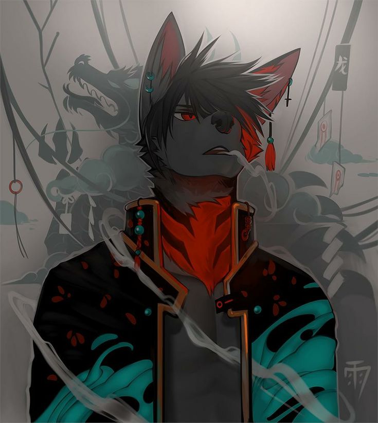 an anime character with black hair and red eyes, in front of a gray background