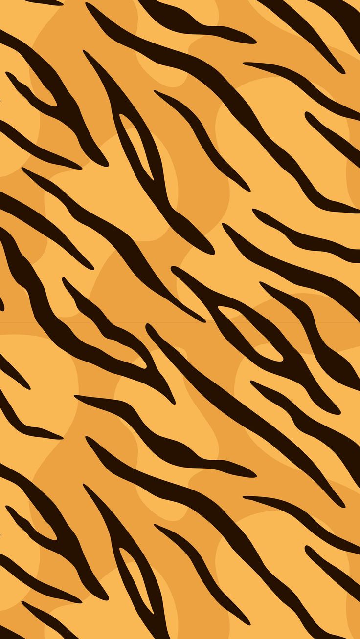 an orange and black tiger print background