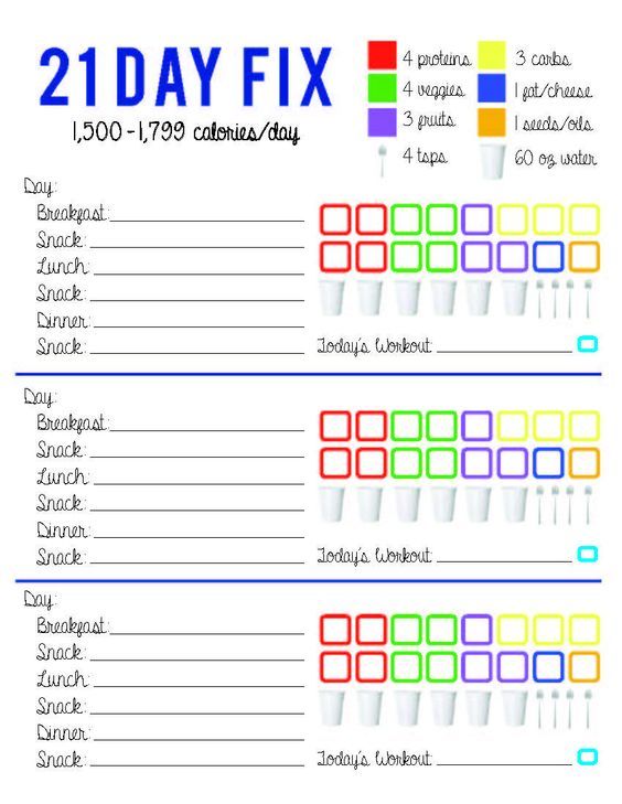 the 21 day fix printable is shown