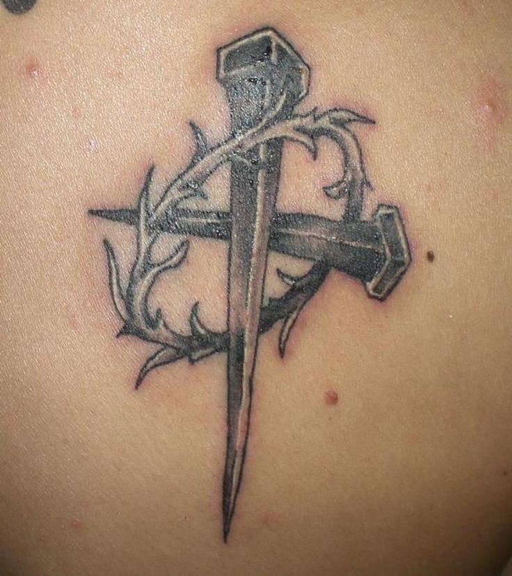 L_1fc3629b878ff8e8fccc3bb35c8d036f Crown Tattoo Men, Thorns Tattoo, Crucifix Tattoo, Faith Tattoos, Thorn Tattoo, Cross Nails, Photo Walls, Cross Tattoo For Men, Faith Tattoo