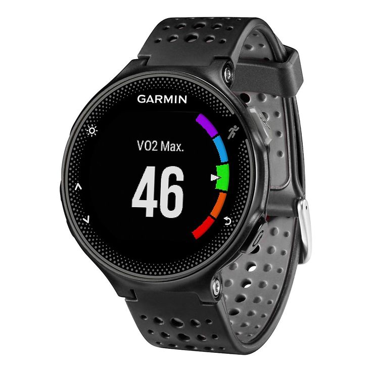 the garmin smart watch is shown in black