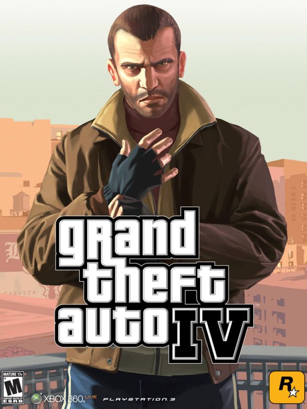 the cover art for grand theft auto iv