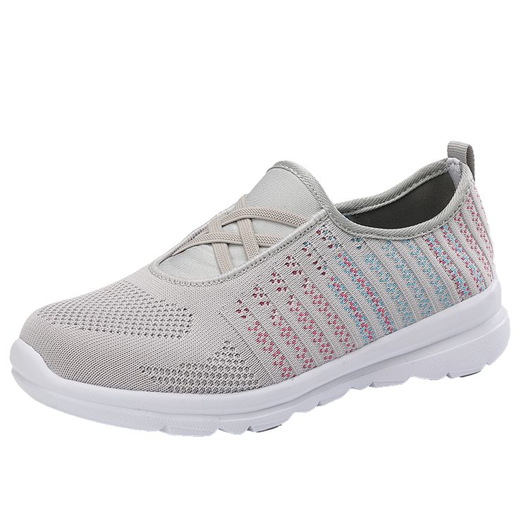 2022 Women's Summer Mesh Breathable Sports Shoes Women's Light Runnin – Cilool Comfortable Breathable Synthetic Running Shoes, Comfortable Non-slip Synthetic Running Shoes, Comfortable Non-slip Lace-up Walking Shoes, Comfortable Gray Lace-up Running Shoes, Comfortable Gray Slip-on Sneakers For Light Sports, Sporty Non-slip Comfortable Slip-on Sneakers, Sporty Comfortable Non-slip Slip-on Sneakers, Comfortable Non-slip Slip-on Sporty Sneakers, Casual Gray Running Shoes With Round Toe