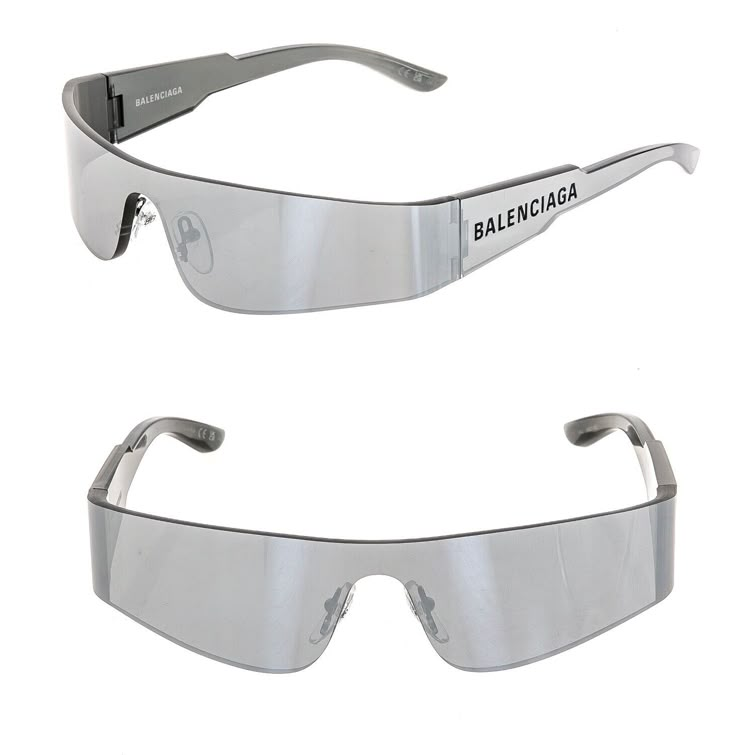 Balenciaga Silver Sunglasses, Poison Snakes, Balenciaga Glasses, Futuristic Things, Futuristic Accessories, Chrome Sunglasses, Balenciaga Accessories, Futuristic Sunglasses, Balenciaga Model