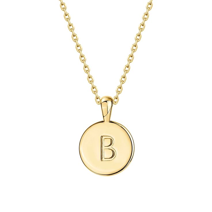 PRICES MAY VARY. Wearing an initial is a classic way to make a statement! Show off your first name, your new last name, ís name, or even alma mater! Our Alphabet Initial Pendant Necklace is 3/8" in Diameter and 18" with a 2" extender adjustable length with Lobster Clasp. Our 14K Yellow Gold Plating will ensure a very long lasting brilliant finish that is nickel free, lead free and hypoallergenic. ✦ 60-DAY GUARANTEE ✦ Your happiness is our number one priority. To ensure your complete satisfaction Classic Engraved Rose Gold Initial Necklace, Gold Monogram Name Necklace For Birthday, Classic Yellow Gold Name Necklace, Classic Gold Initial Necklace For Formal Occasions, Classic Formal Name Necklace With Initials, Gold Monogram Jewelry For Birthday, Classic Yellow Gold Initial Necklace, Classic 14k Gold Initial Necklace, Birthday Yellow Gold Initial Necklace