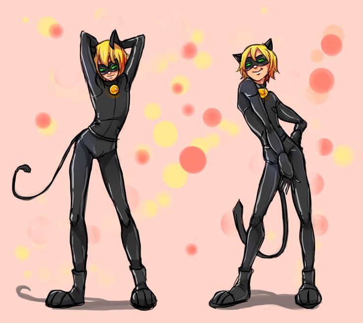 two cartoon cats dressed in black and yellow