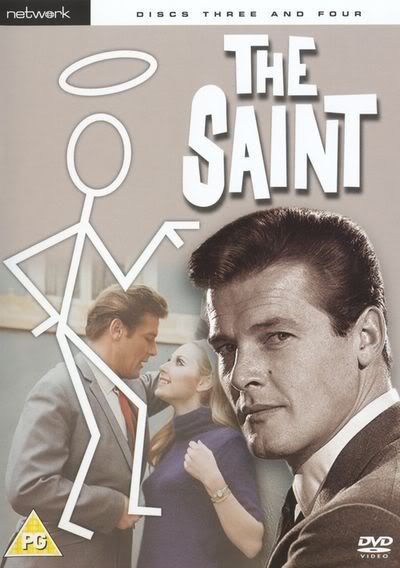 the saint on dvd with an image of a man and woman