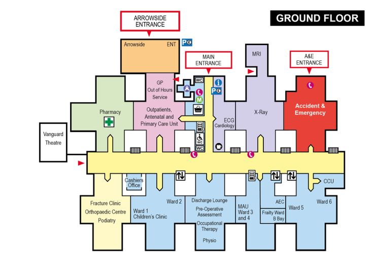 the ground plan for an office building with several floors and ...