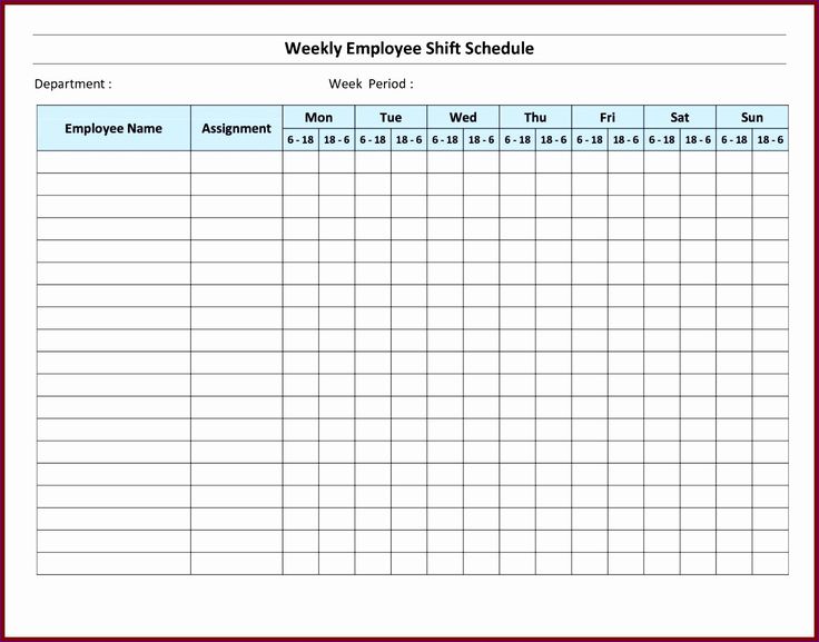 the employee shift schedule is shown in this image