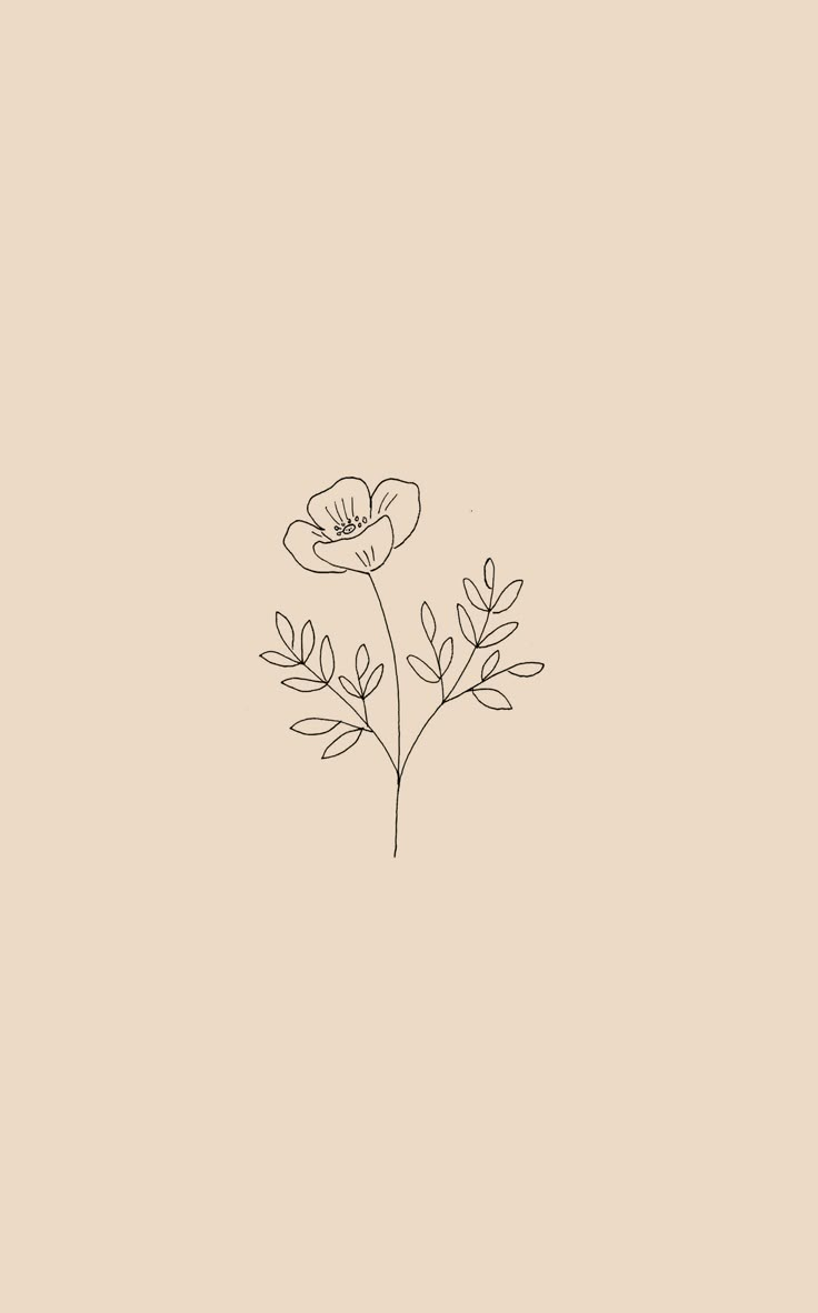 a line drawing of two flowers on a light colored background with the word love written below it