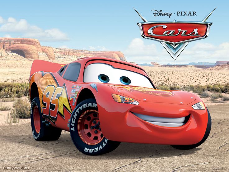 the character cars from disney pixar is shown