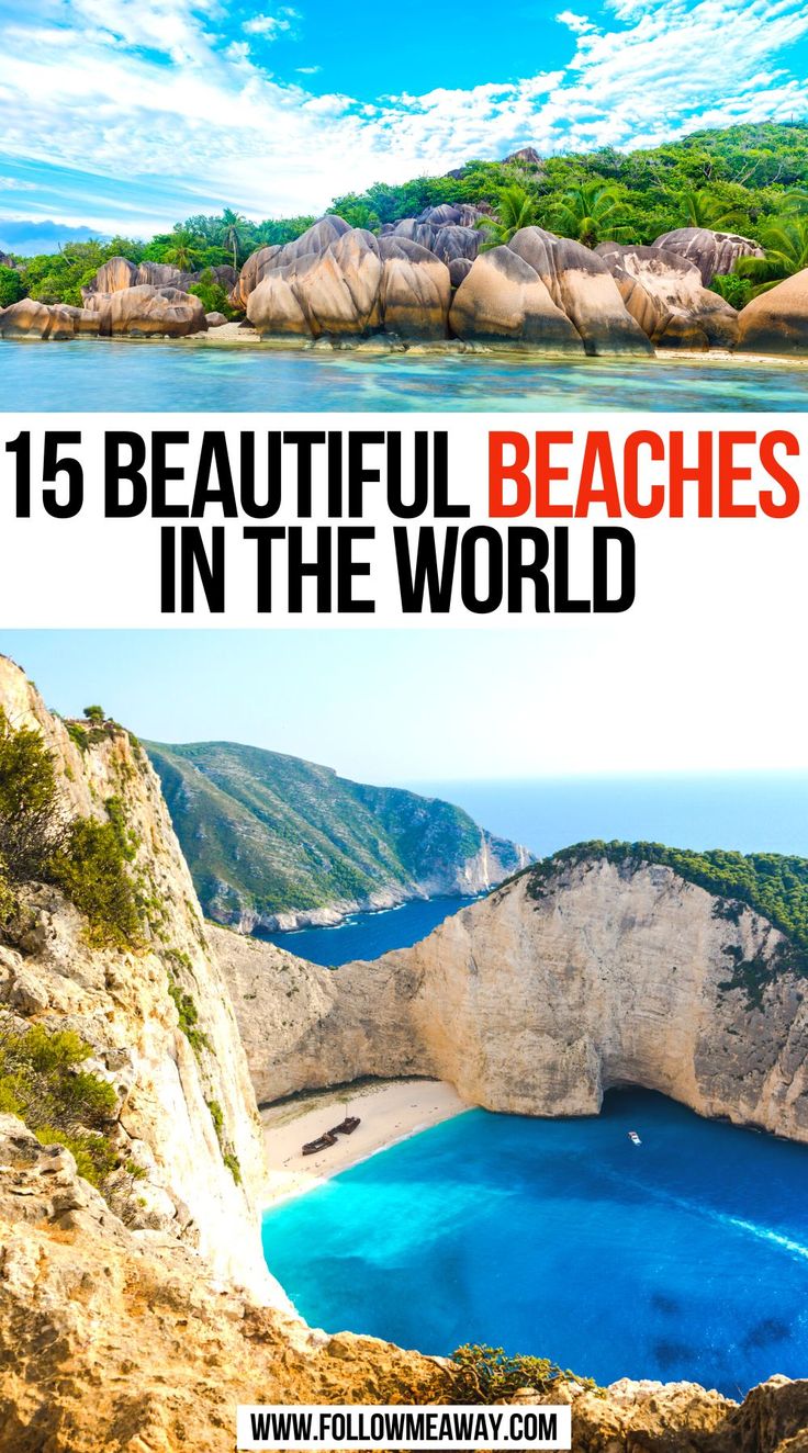 15 Beautiful Beaches in the World Beach Vacation Destinations, World Places, Cheap Beach Vacations, Kid Friendly Resorts, Best Beaches In The World, Melbourne Travel, Beach Destinations, Beach Clubs, Beautiful Travel Destinations