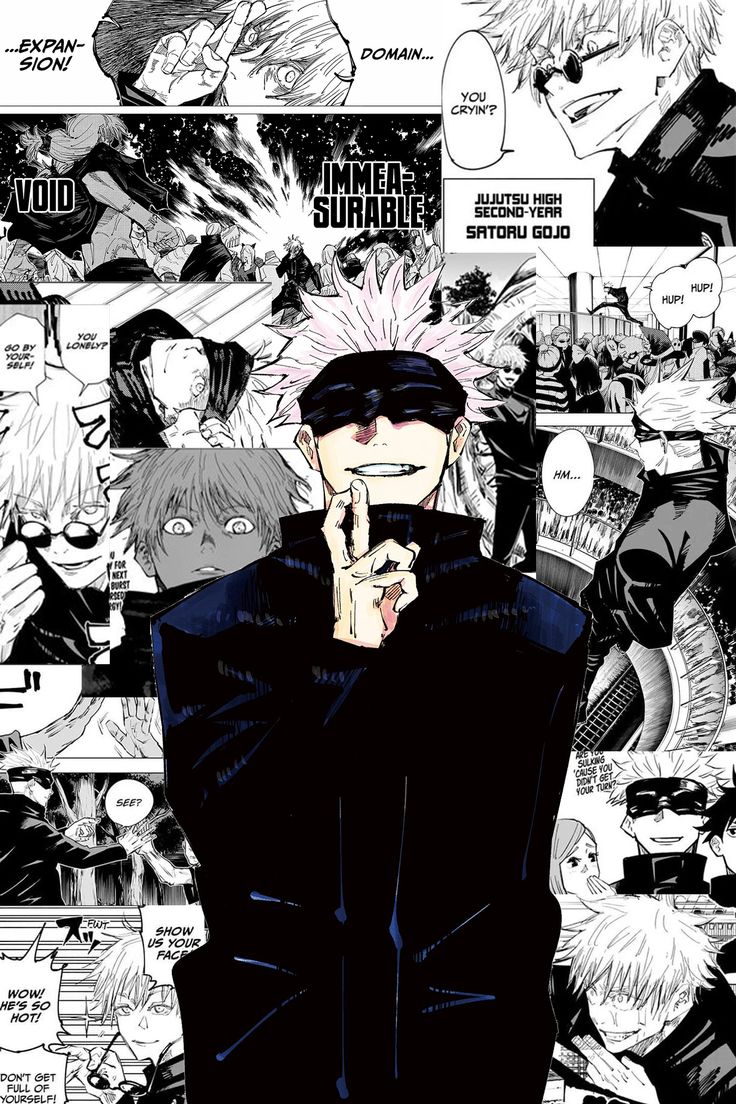 Gojo Satoru Best Pfp ~ Gojo Satoru Jujutsu Kaisen Manga Panel | Gradrisrad