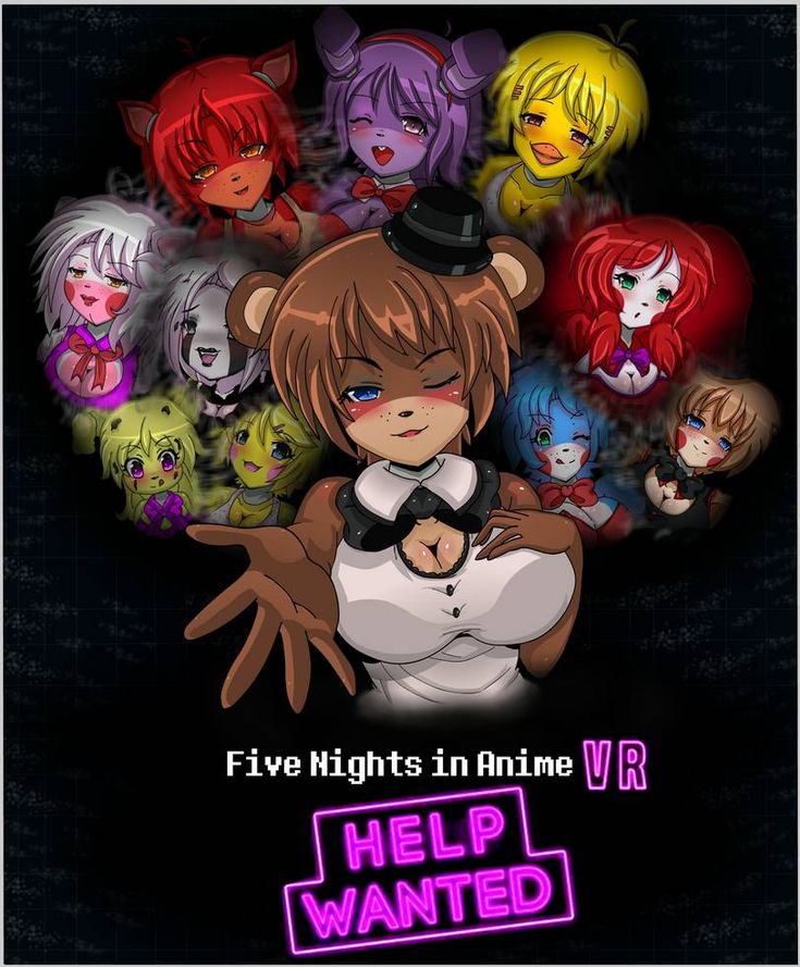 FNIA VR: HELP WANTED | FNaF HW Parody by Mairusu-Paua on DeviantArt Fnia Anime, Five Nights In Anime, Five Nights At Anime, Fnaf Baby, رورونوا زورو, Horror Video Games, Help Wanted, Fnaf Characters, Anime Fnaf