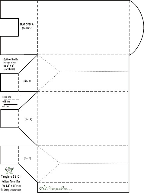 bag template | Cardmaking and papercraft, Paper crafts, Templates