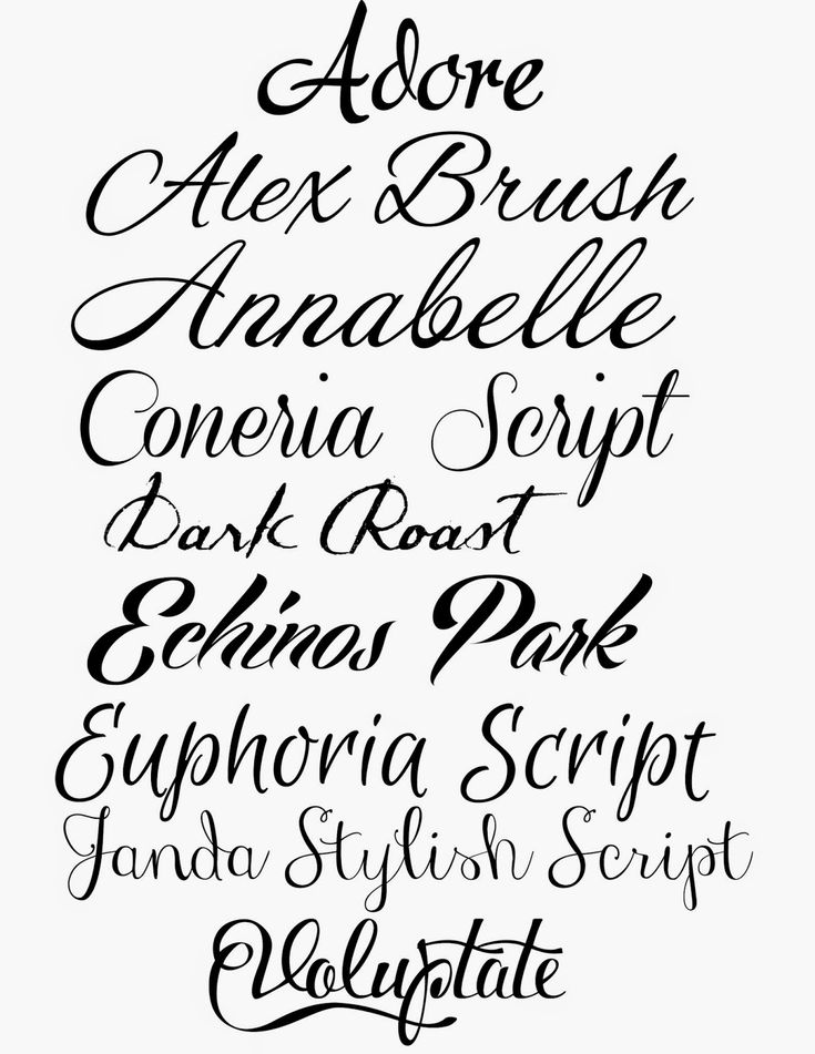 some type of calligraphy that is black and white with lots of different font styles