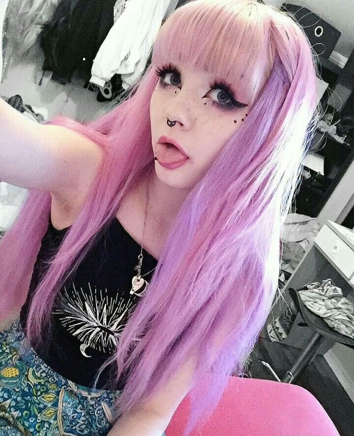 Pastel goth | Pastel goth hair, Pastel goth makeup, Goth hair