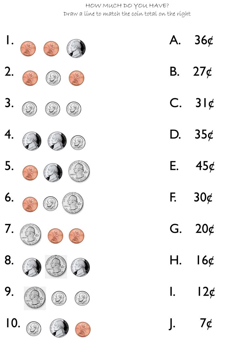 counting coins worksheet for kids to learn how to count the money in each coin